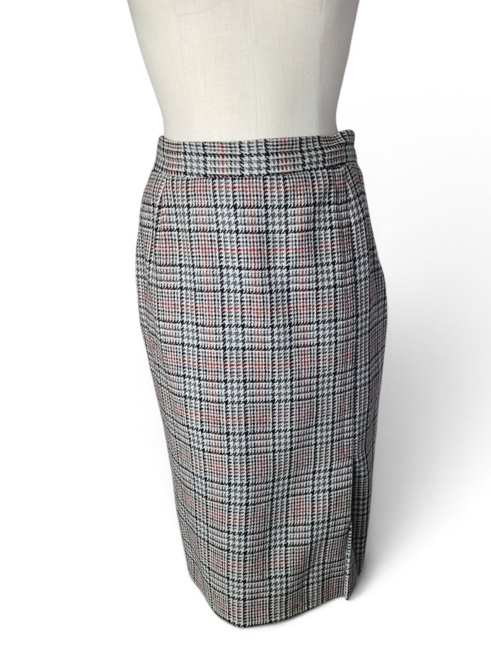 Renato Balestra 1990s Wool Column Skirt